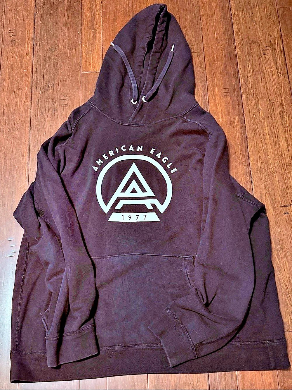 American Eagle Outfitters American Eagle 1977 Graphic Hoodie Black XXL